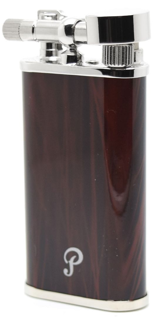 Peterson Pipe Lighter Brown and Chrome Finish eBay